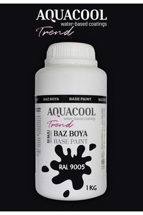 Akrilik Hobi Boya 1 Kg Su Bazlı Hibrit Dönüşüm Boyası Ral 9005 Jet Siyah