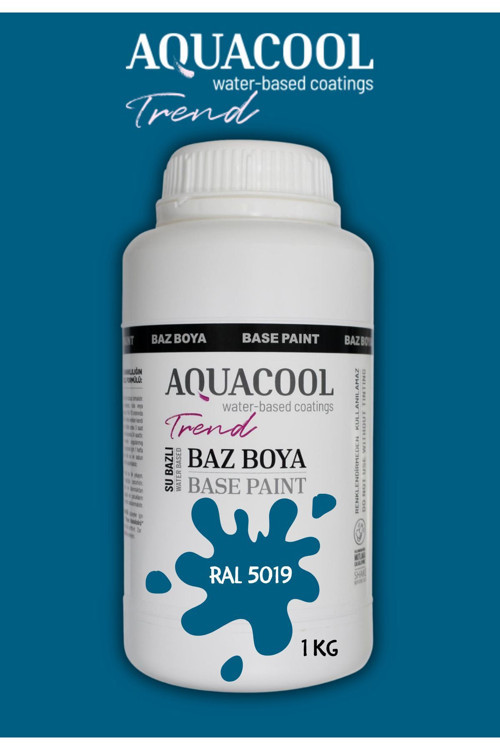 Akrilik Hobi Boya 1 Kg Su Bazlı Hibrit Dönüşüm Boyası Ral 5019 Kapri Mavi