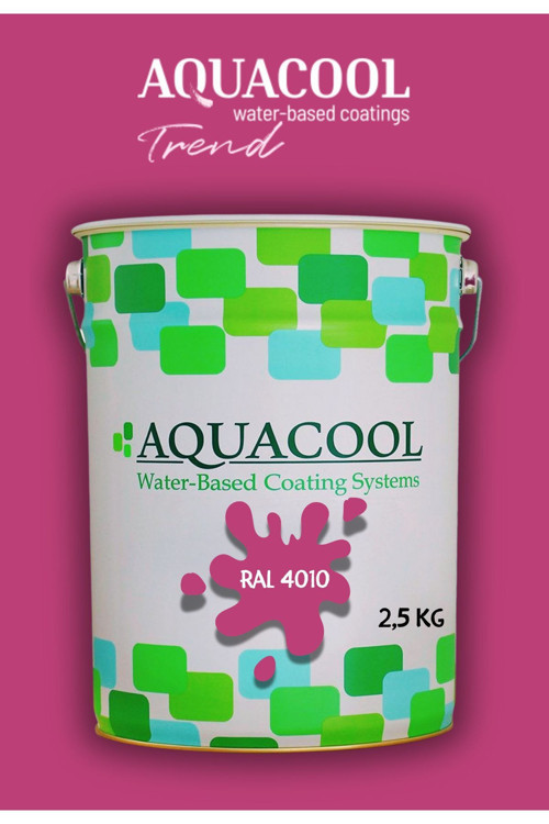 Akrilik Hobi Boya 2,5 Kg Su Bazlı Hibrit Dönüşüm Boyası Ral 4010 Tele Magenta