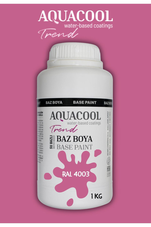 Akrilik Hobi Boya 1 Kg Su Bazlı Hibrit Dönüşüm Boyası Ral 4003 Erika Moru
