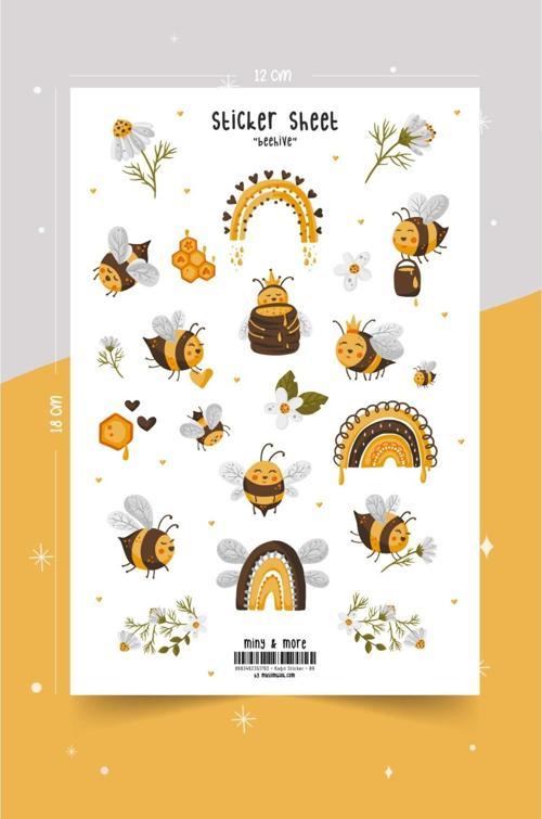 Beehive – Arı Kovanı Planlayıcı Sticker Seti #89