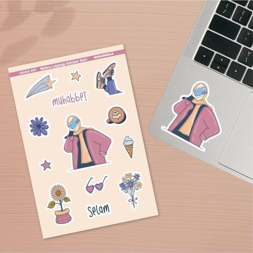 Behru – Laptop Telefon Planlayıcı Dolap Için Sticker Seti #51