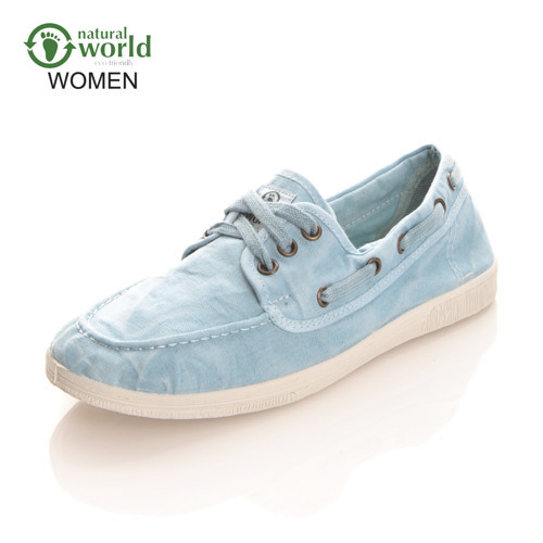 Kadın Espadril / Keten 613E-672 OLD ALHELI Natural Wold AZUL LAGO