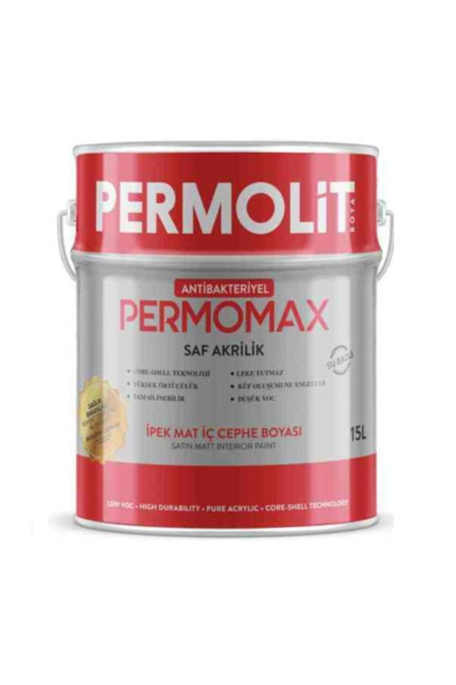 Permomax Antibakteriyel Ipek Mat Iç Cephe Boyası 20 Kg Yeni Fıstık 5505