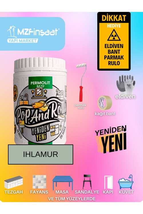 Yeni Nesil Dönüşüm Boyası Beyaz - Dolap-Fayans-Cam-Plastik-Ahşap-Duvar