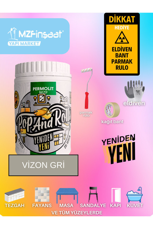 Yeni Nesil Dönüşüm Boyası Beyaz - Dolap-Fayans-Cam-Plastik-Ahşap-Duvar