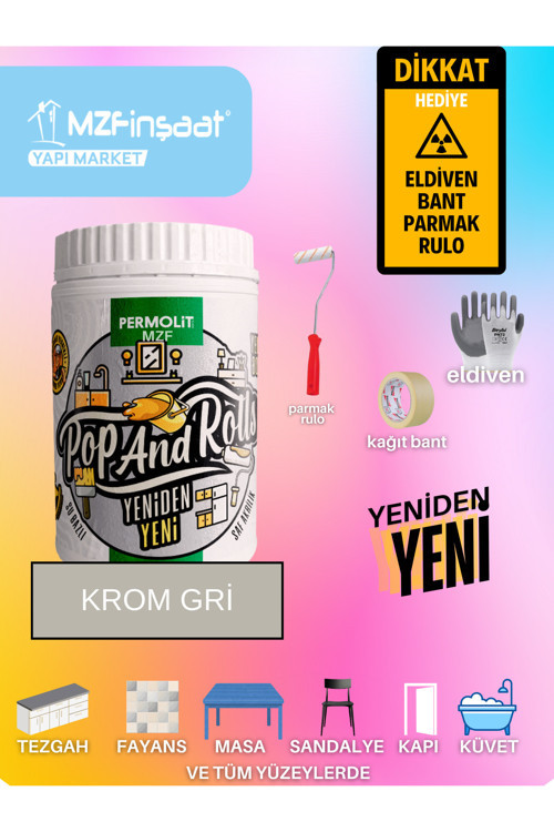 Yeni Nesil Dönüşüm Boyası Beyaz - Dolap-Fayans-Cam-Plastik-Ahşap-Duvar
