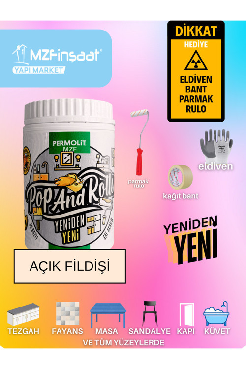 Yeni Nesil Dönüşüm Boyası Beyaz - Dolap-Fayans-Cam-Plastik-Ahşap-Duvar