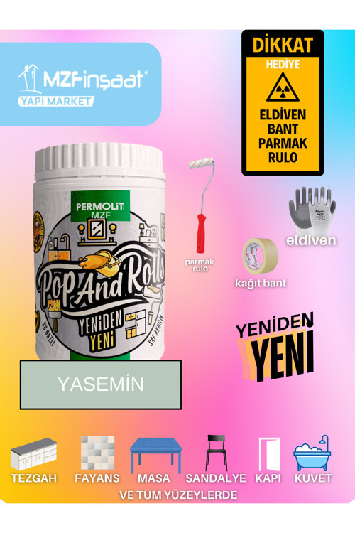 Yeni Nesil Dönüşüm Boyası Beyaz - Dolap-Fayans-Cam-Plastik-Ahşap-Duvar