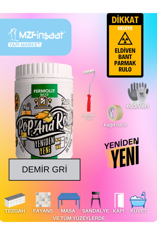 Yeni Nesil Dönüşüm Boyası Beyaz - Dolap-Fayans-Cam-Plastik-Ahşap-Duvar
