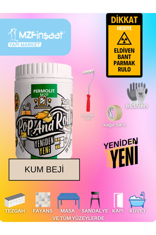 Yeni Nesil Dönüşüm Boyası Beyaz - Dolap-Fayans-Cam-Plastik-Ahşap-Duvar