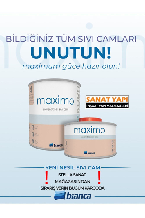 Maximo Sıvı Cam Vernikten 4 Kat Daha Koruyucu Parlak