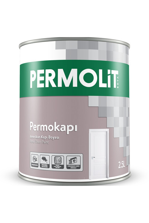 Permokapı Sentetik Amerikan Panel Kapı Boyası (Beyaz)2.5 Lt