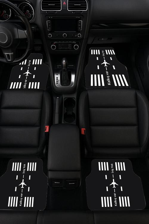 SonicTouch Universal Oto Araba Paspası Takımı Dijital Baskılı Her Araca Uyumlu Yıkanabilir 22OPD2511