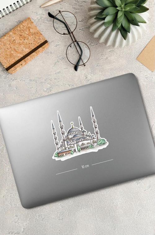 Sultanahmet Camii Blue Mosque Laptop Sticker #t12