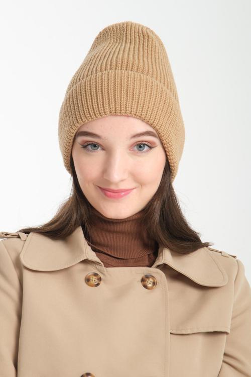 Bere, Triko Dokuma Kışlık Bere, Fitili Örgü Kadın Bere, Dokuma Bere, Std Plakalı Fitilli Bere Klasik