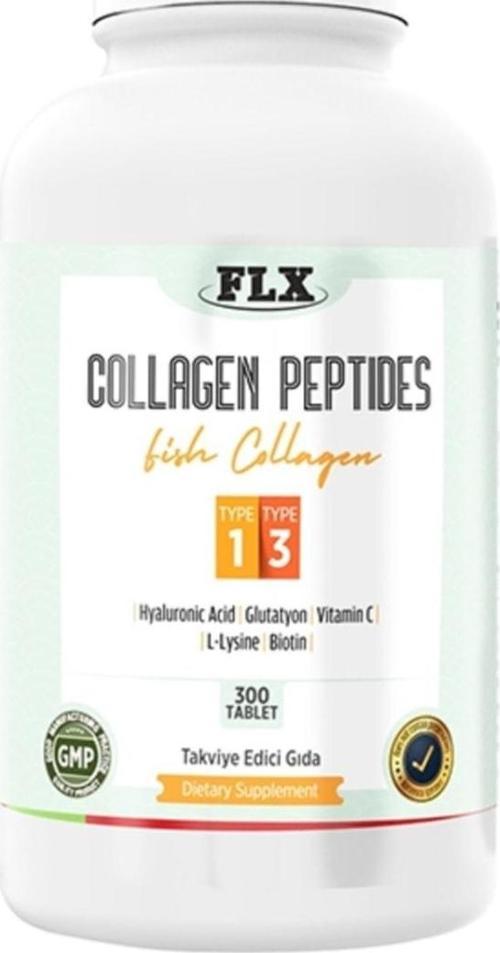Collagen Hyaluronik Asit Biotin Vitamin C Tip 1-3 Balık Kollajen 300 Tablet