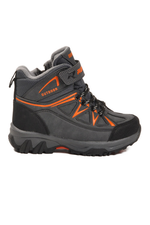 Füme Turuncu Polarlı Kaymaz Taban Çocuk Outdoor Bot 2301 P