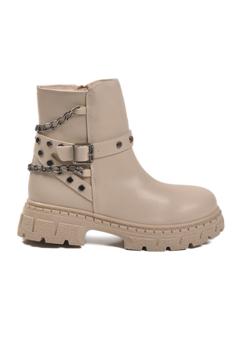 Bej İçi Polarlı Kaymaz Kız Çocuk Bot Dante F