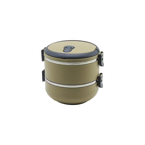 KAHVERENGİ 2Lİ SEFER TASI SAKLAMA KABI 1.2LT (5365)