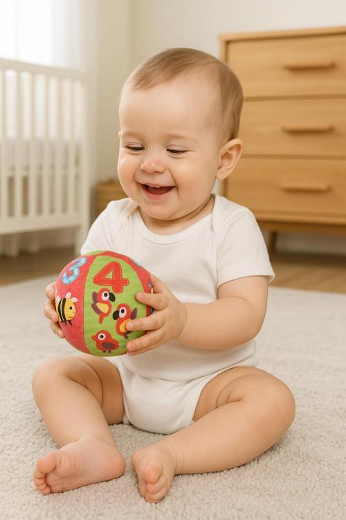 Soft Çıngıraklı Top Bebek Oyuncağı