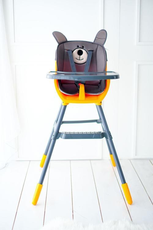 Pizza Plus Mama Sandalyesi Sarı Gri