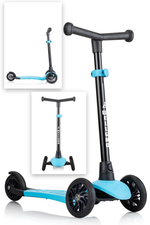 Turbo 3 Tekerli Yükseklik Ayarlı Scooter, Mavi