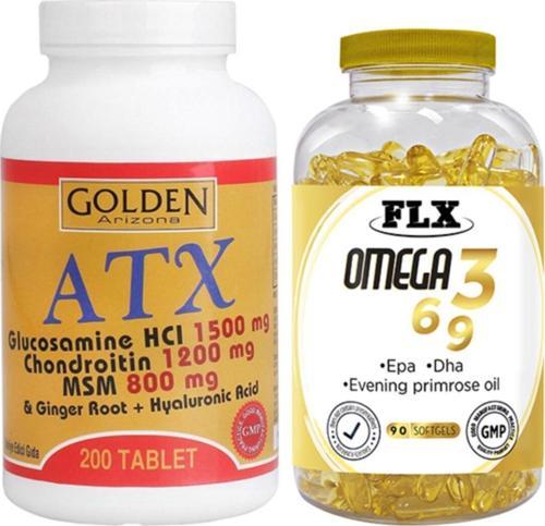 Golden Arizona Atx Glucosamine Chondroitin & Flx Omega 3-6-9 Balık Yağı 90 Softgel