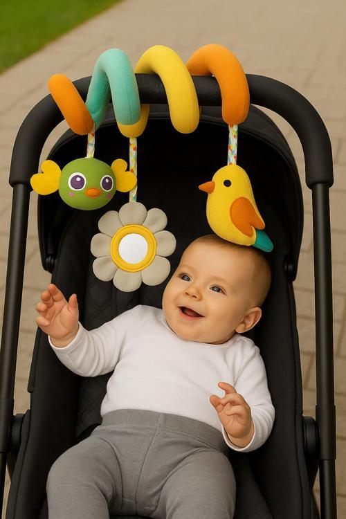 3D Spıral Çok Fonksiyonlu Oyuncak Bebek Arabası Ve Puset Oyuncağı