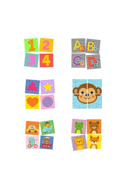 4'Lü Küp Set Bebek Oyuncağı Eğitici Küp