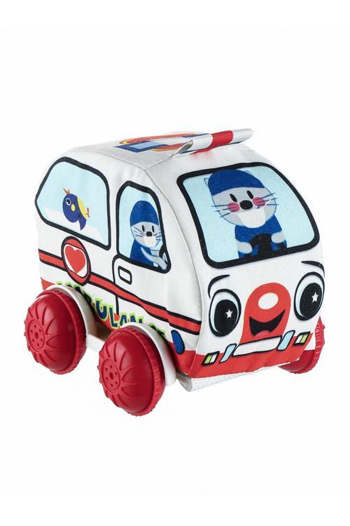 Peluş Ambulans Bebek Oyuncağı Araba
