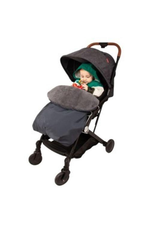 Gri Lacivert Lüks Bebek Arabası Battaniyesi Yeni Desen