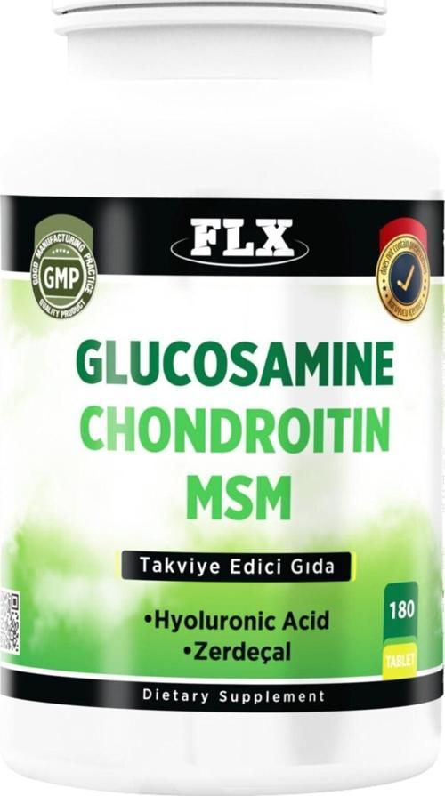 Glucosamine Chondroitin Msm 180 Tablet Glukozamin Kondroitin Msm Hyaluronic Acid Zerdeçal