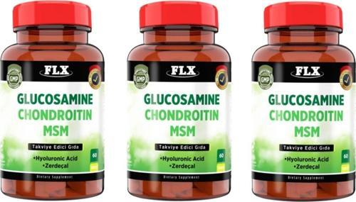 Glucosamine Chondroitin Msm Hyaluronic Acid Zerdeçal 60 Tablet X 3 Kuru