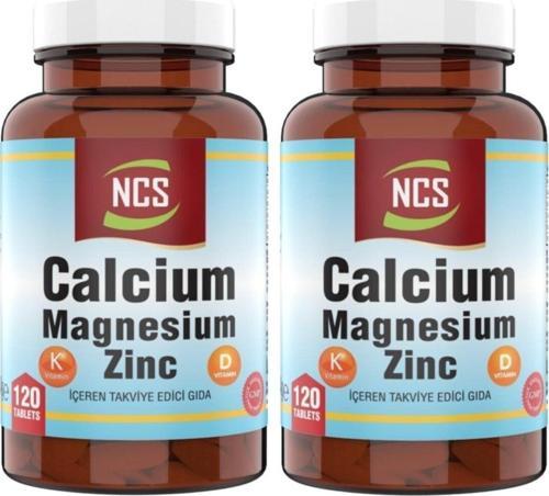 Calcium Magnesium Çinko D&K Kalsiyum 2 Kutu X 120 Tablet