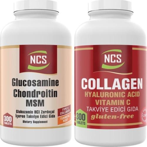 Collagen Hyaluronik Acid C Vitamin 300 Tablet Glucosamine Chondroitin Msm 300 Tablet 2 Ürün 1