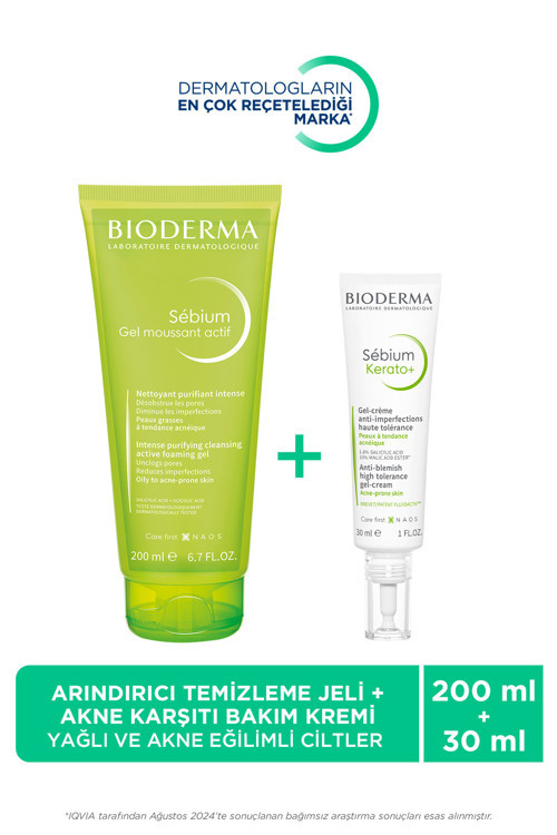 Sebium Sivilce ve Karşıtı Bakım Kremi 30ml&Arındırıcı Yüz Temizleme Jeli 200ml