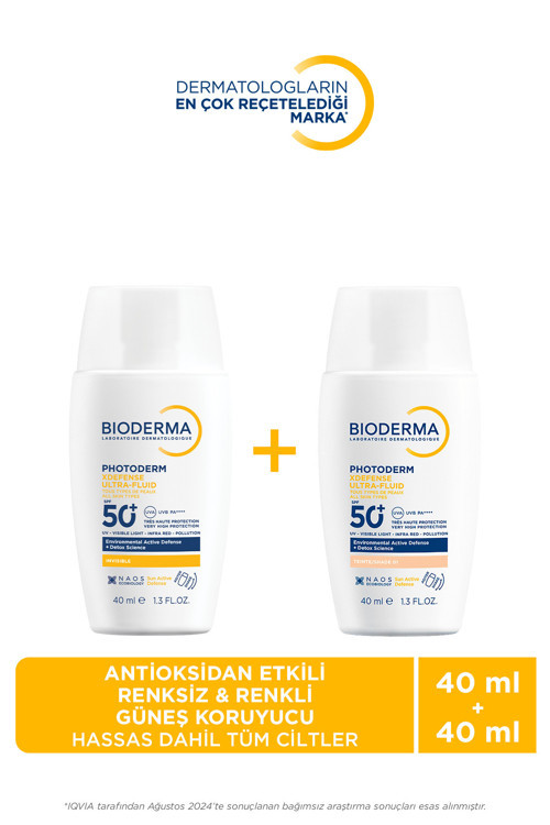 Hassas Dahil Tüm Cilt Tipleri Photoderm XDefense Antioksidan Etkili Renksiz & Renkli Güneş Koruyucu