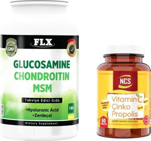 Glucosamine Chondroitin Msm 180 Tab + Vitamin C Çinko Propolis 60 Tablet