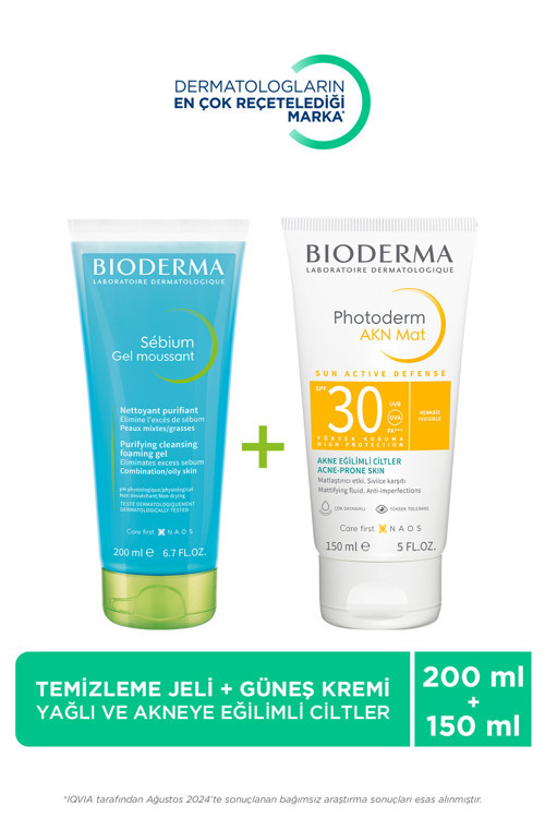 Sebium Sivilceye Eğilimli Ciltler İçin Yüz Temizleme Jeli 200ml&photoderm Güneş Kremi 150ml