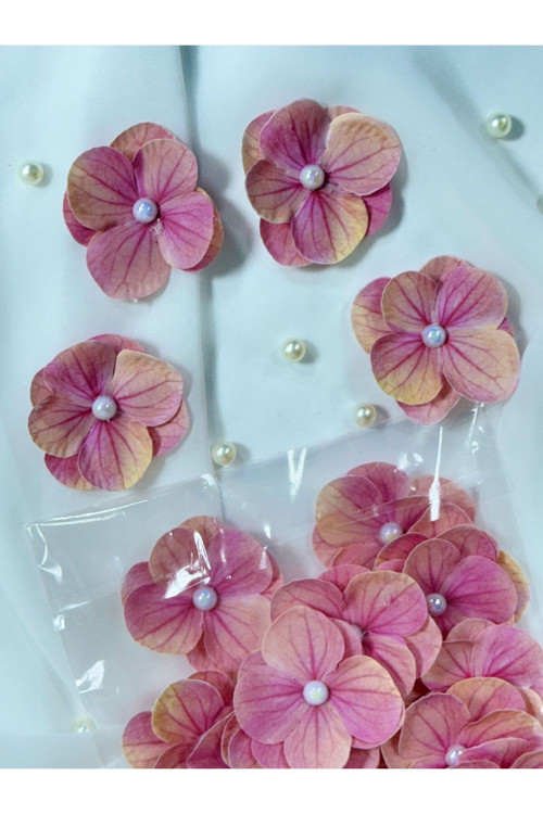 20076530 Layla Events İncili Ortanca Yapay Hazır Çiçek -20Li Paket-Somon