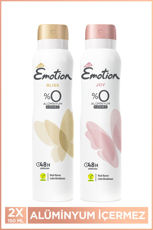 Gold Bliss & Joyous Kadın Vegan Deodorant Tanışma Seti 2x150 Ml Leke Bırakmaz