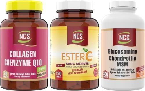 Glucosamine Chondroitin Msm 300 Tablet Ester C 120 Tab Coenzyme Q10 30Tablet