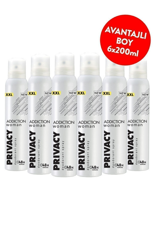 Addiction Woman Kadın Deodorant 6x200 Ml