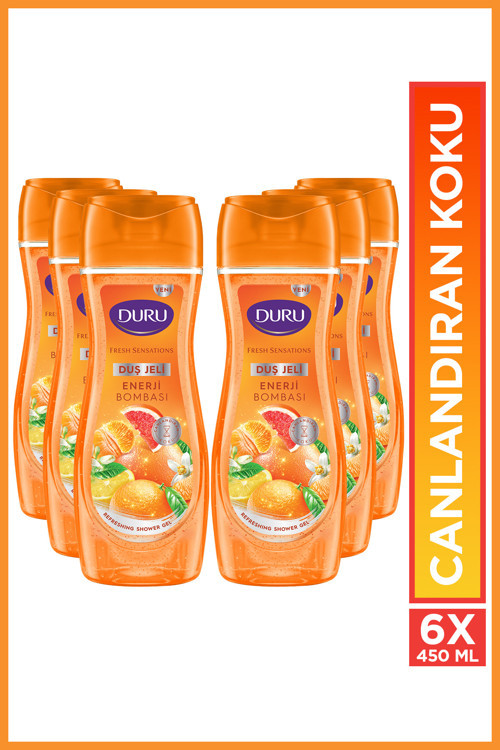 Fresh Sensations Enerji Bombası Duş Jeli 6x450 Ml