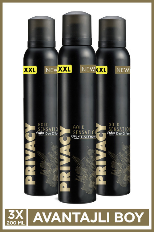 Gold Men Erkek Deodorant 3x200 Ml