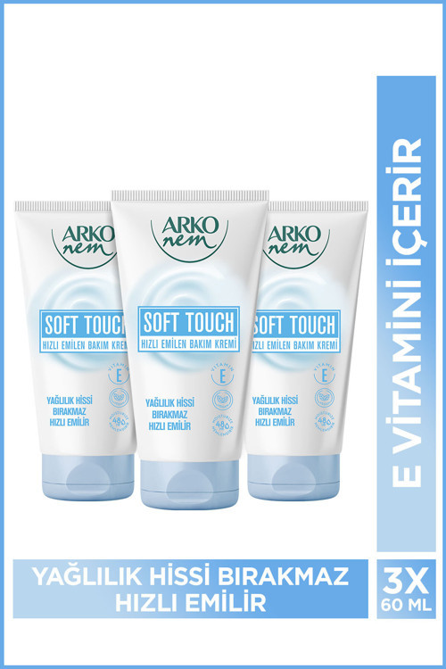 Soft Touch Hızlı Emilen Bakım Kremi 3x60 Ml
