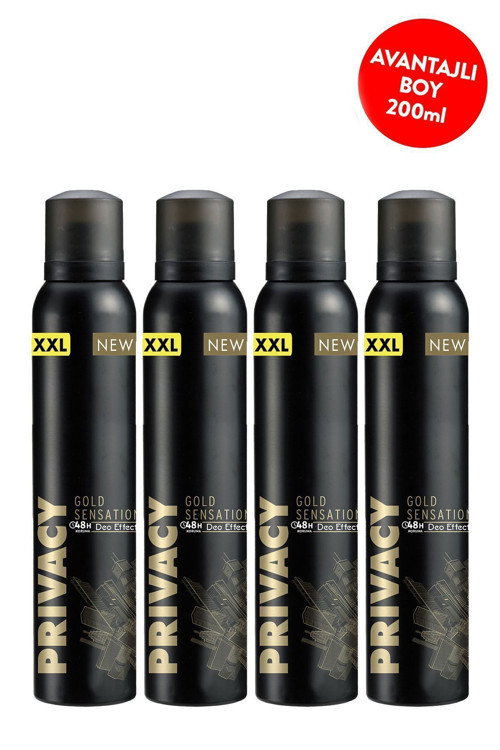 Gold Man Erkek Deodorant 4x200 Ml