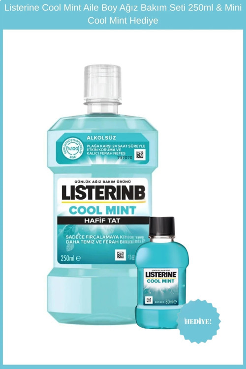 Cool Mint Aile Boy Ağız Bakım Seti 250ml & Mini Cool Mint Hediye