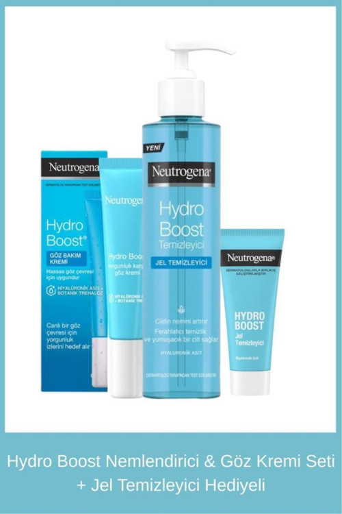 Hydro Boost Nemlendirici & Göz Kremi Seti + Jel Temizleyici Hediyeli